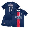 Original Trikotsatz Paris Saint-Germain Vitinha 17 Heimtrikot 2024-25 Für Kinder